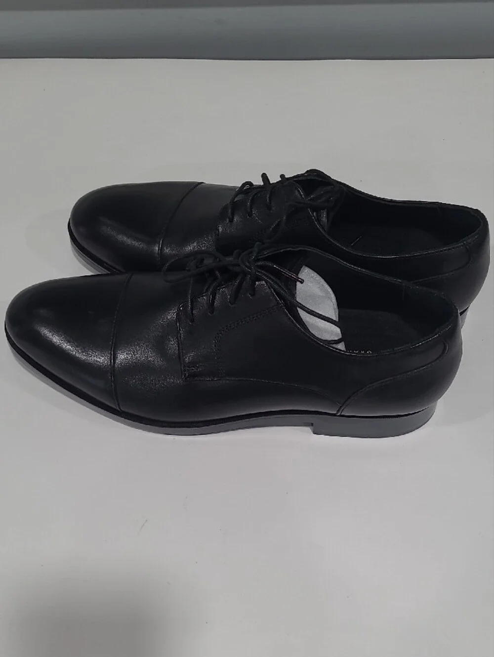 COLE HAAN Classic Black Men's GRAND OS Up Dress Shoes - Lace-Up Oxford 10.5M